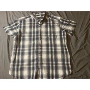Columbia plaid men’s button-down shirt Sz 2XL    AF755